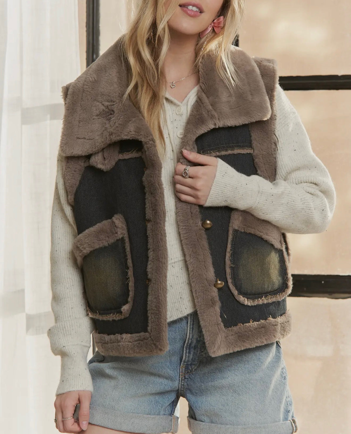 Vintage Sherpa Vest