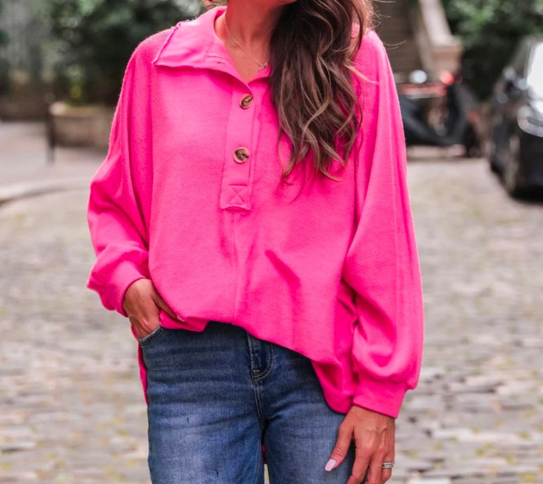 Harper Button Top