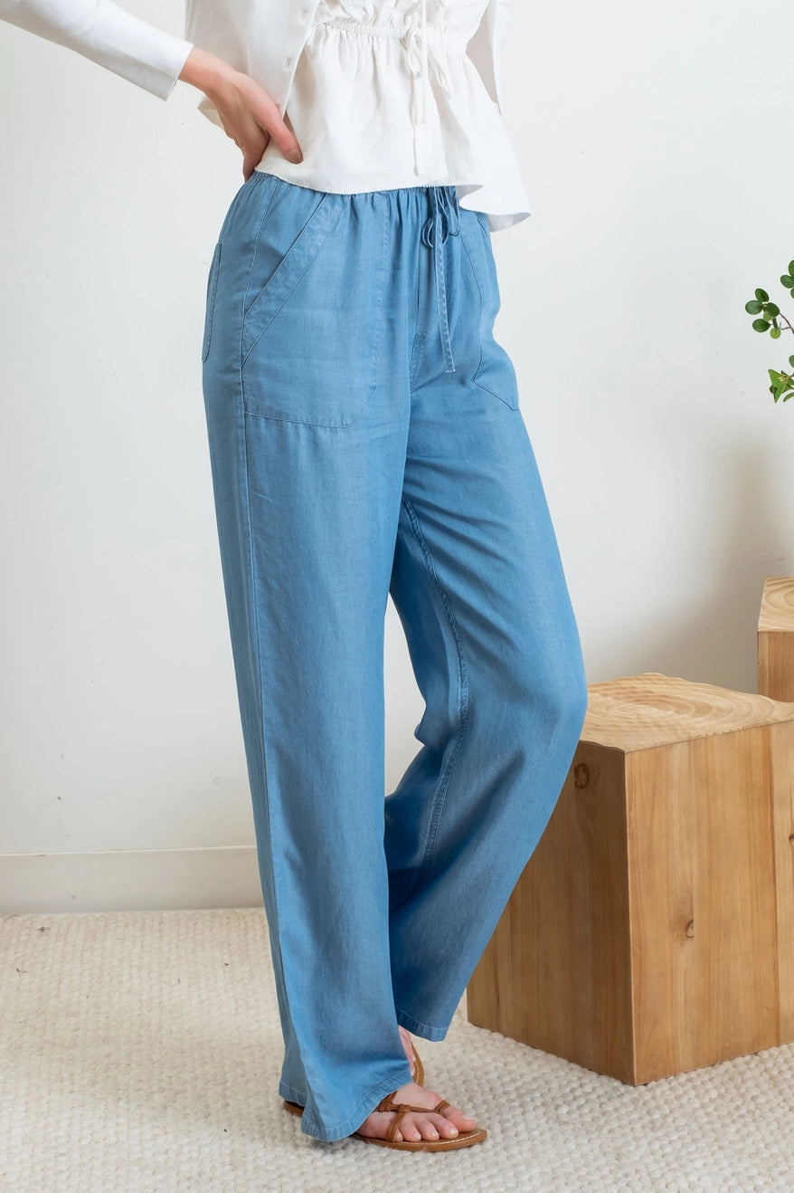 Chambray Pants