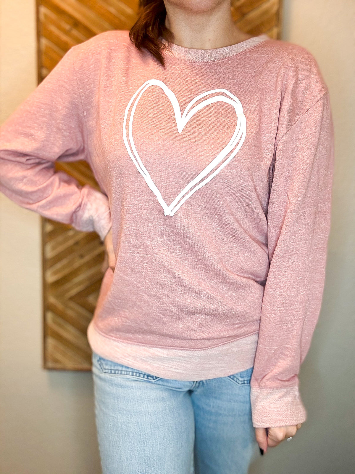 Blush Hearts Pullover Sweater