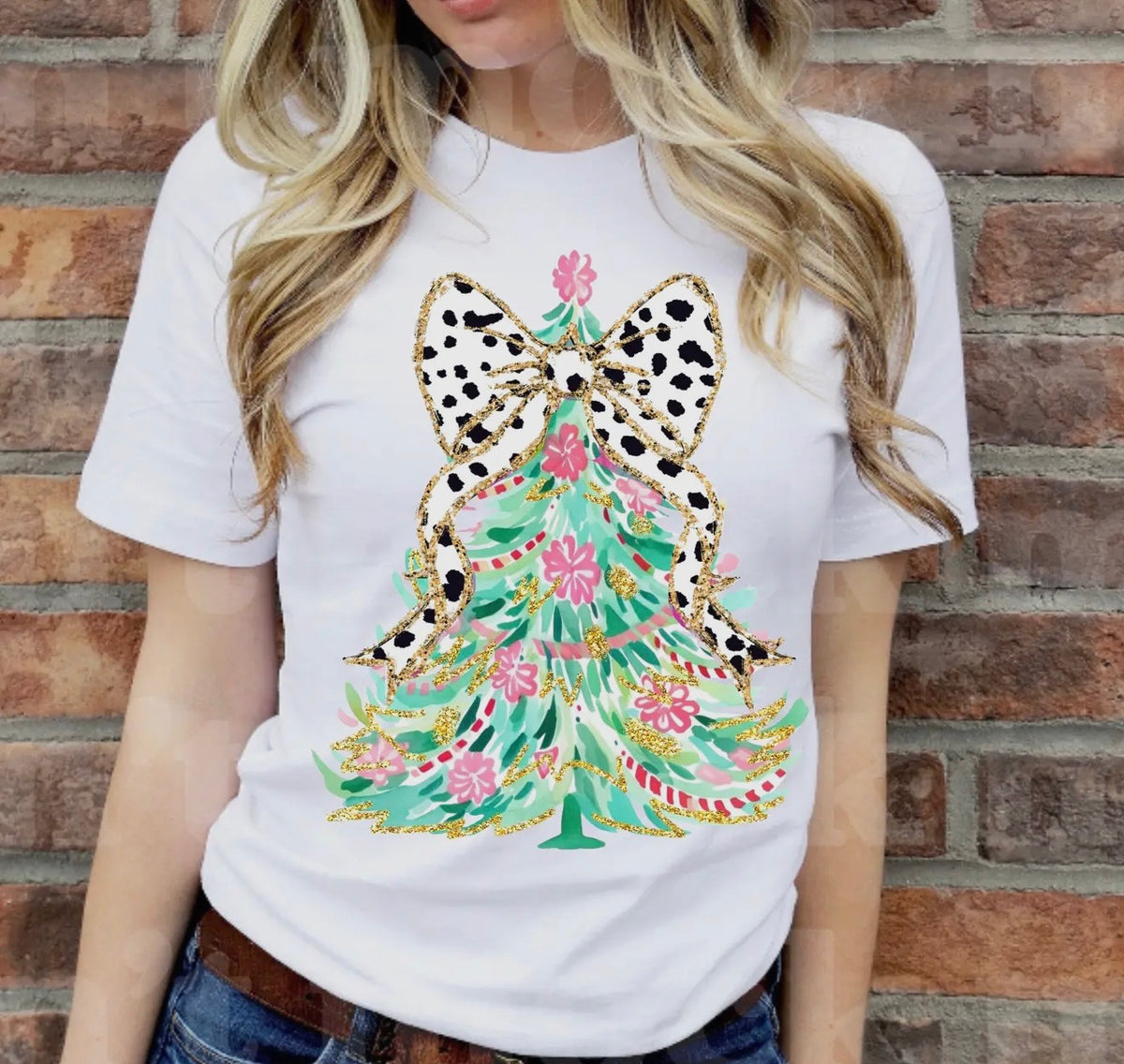 Christmas Tree Bow T-Shirt
