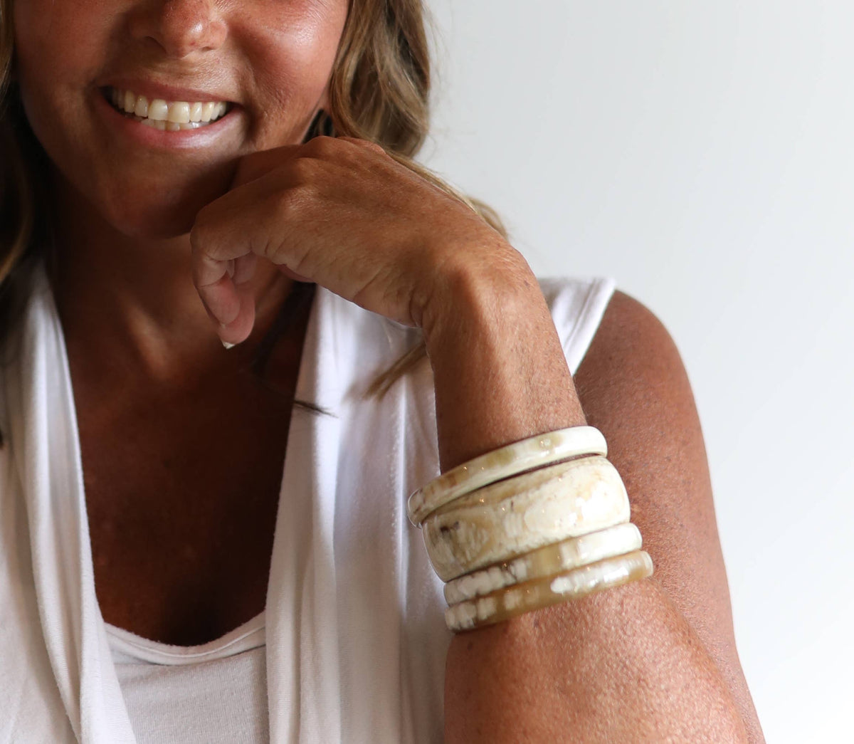 Large Cow Horn Bangle