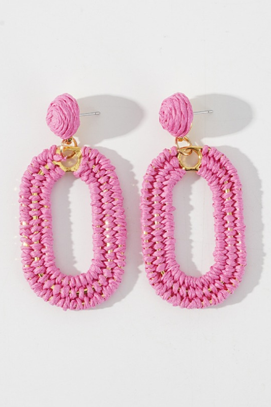 Lily Raffia Earrings