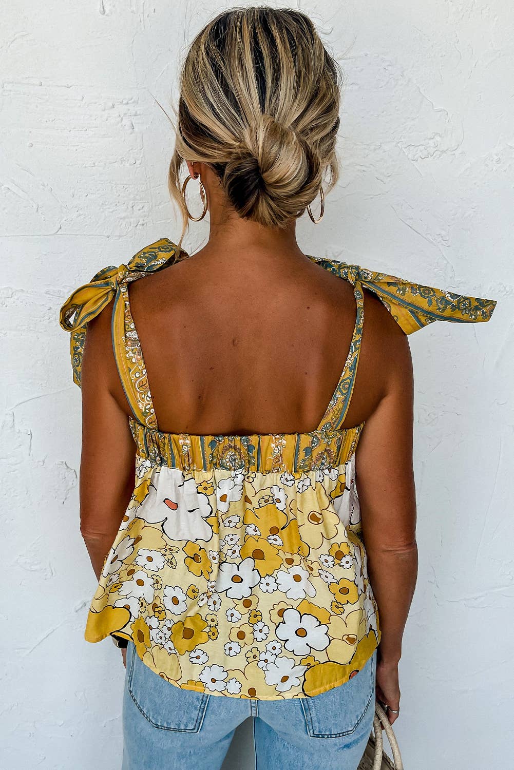 Olivia Floral Tie Top