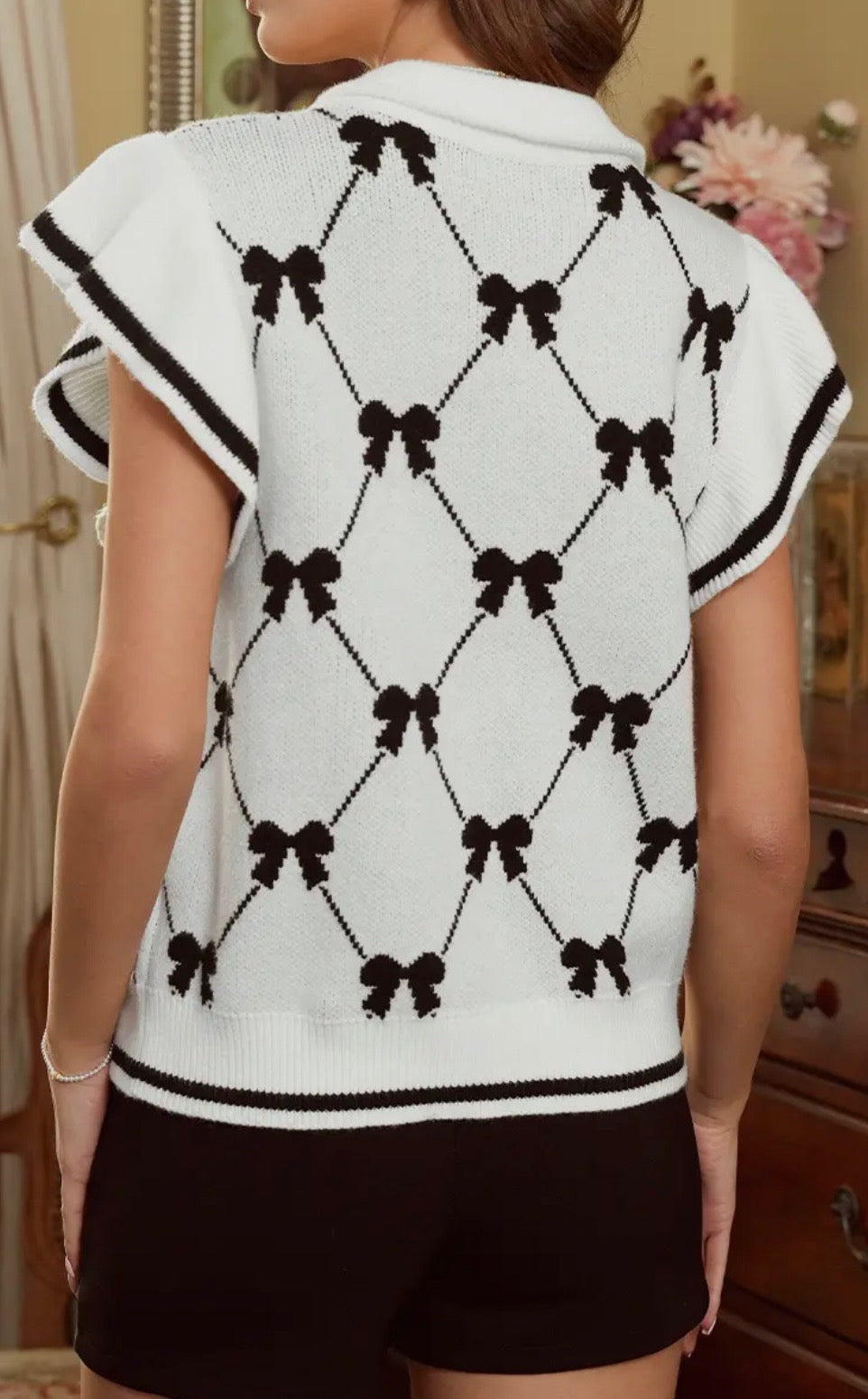 Preppy Bow Sweater