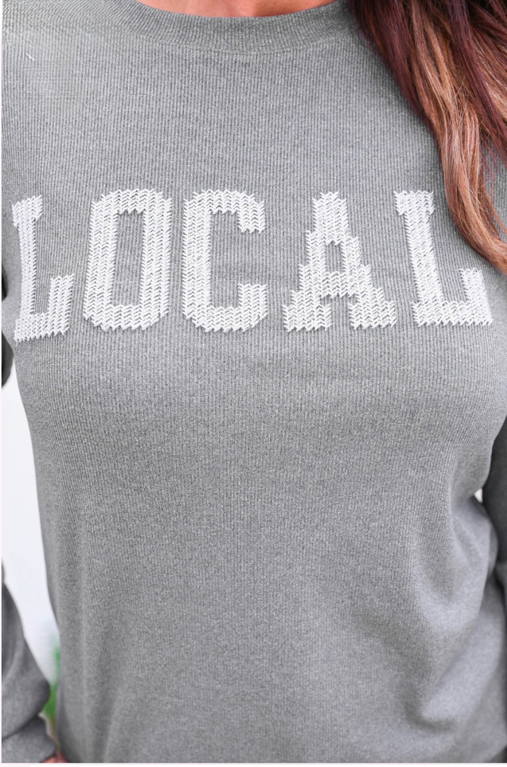 Local Embroidered Ribbed Set