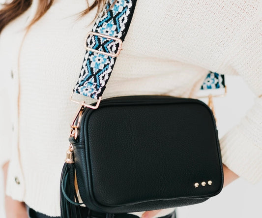 Willow Woven Camera Crossbody Bag