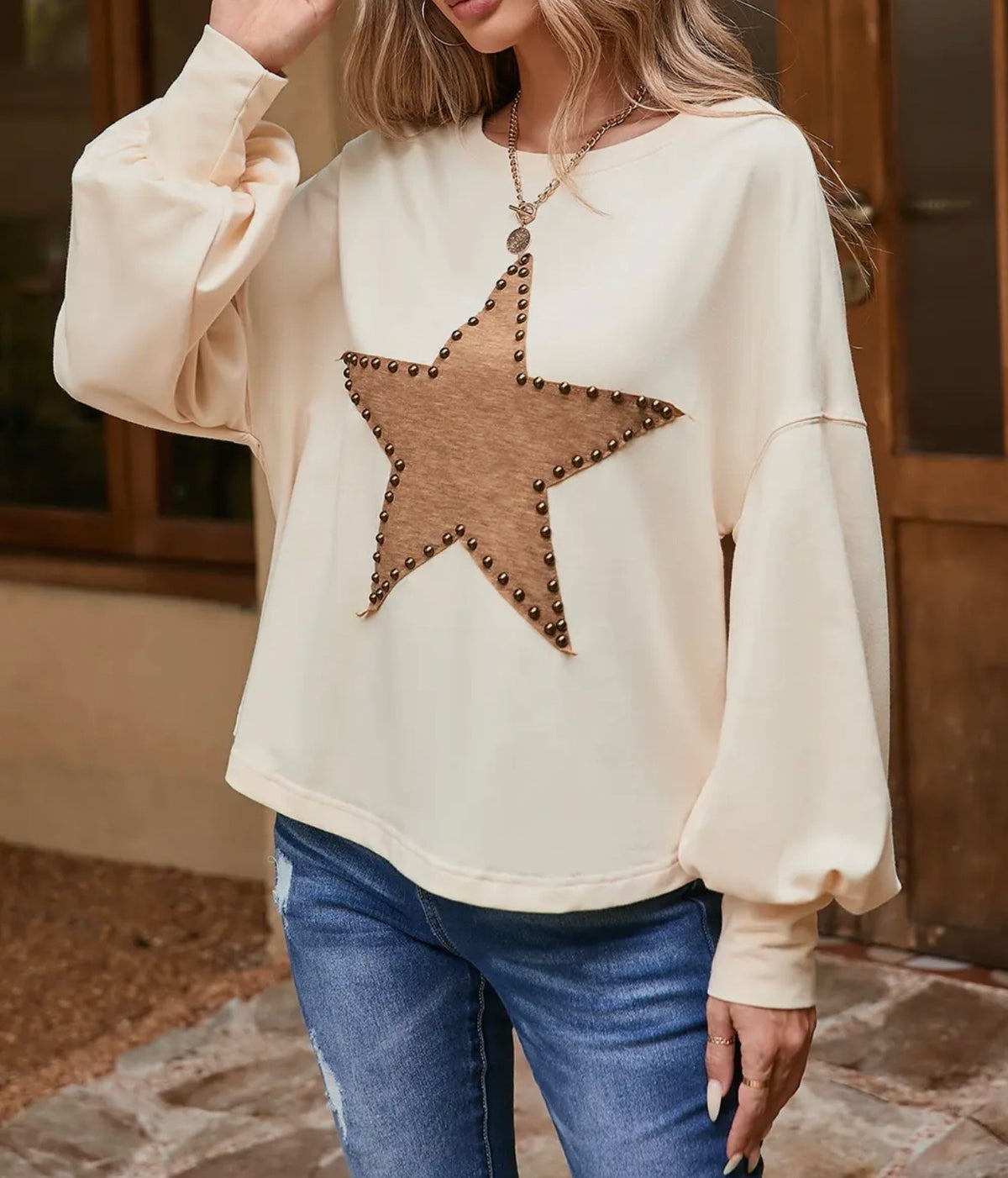 Lillian Studded Star Sweater
