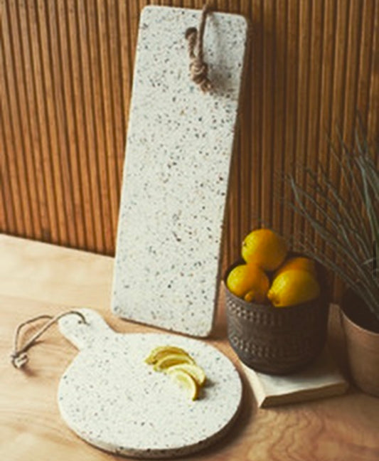 White Marble Long Cutting Board