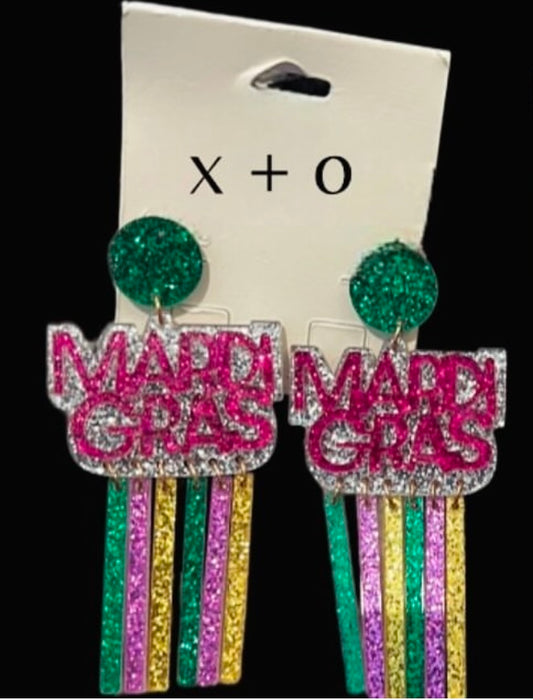 Mardi Gras Earrings
