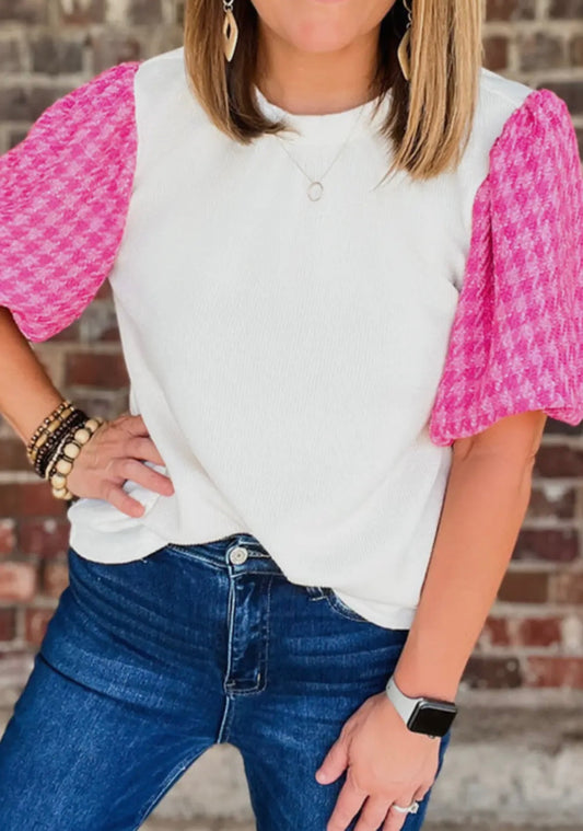 Pink Flutter Top