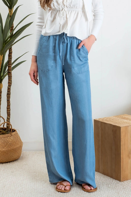Chambray Pants