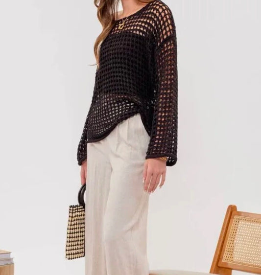 Audrey Crochet Pullover