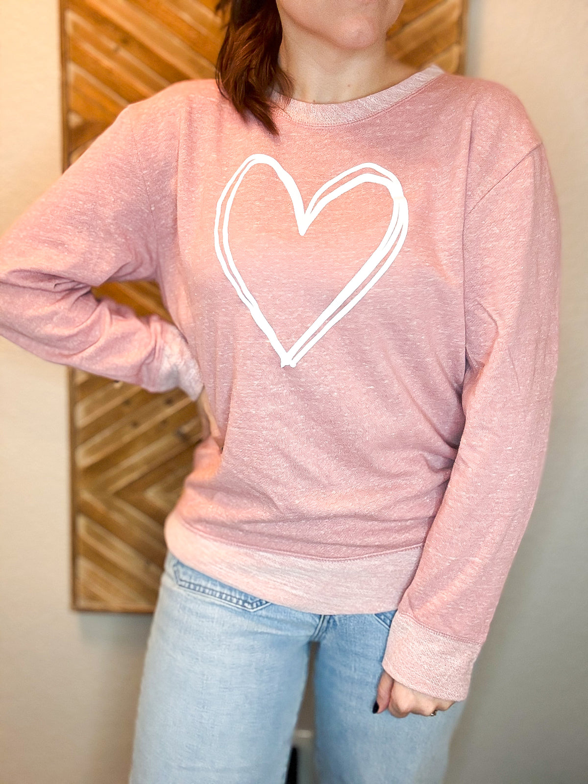Blush Hearts Pullover Sweater