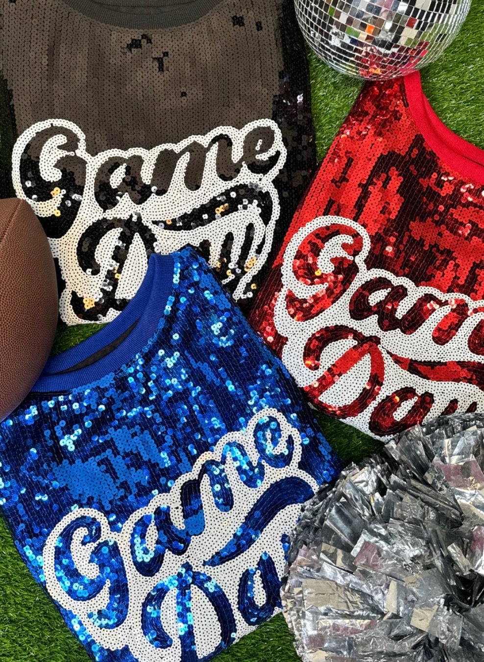 Game Day Sparkle Tops