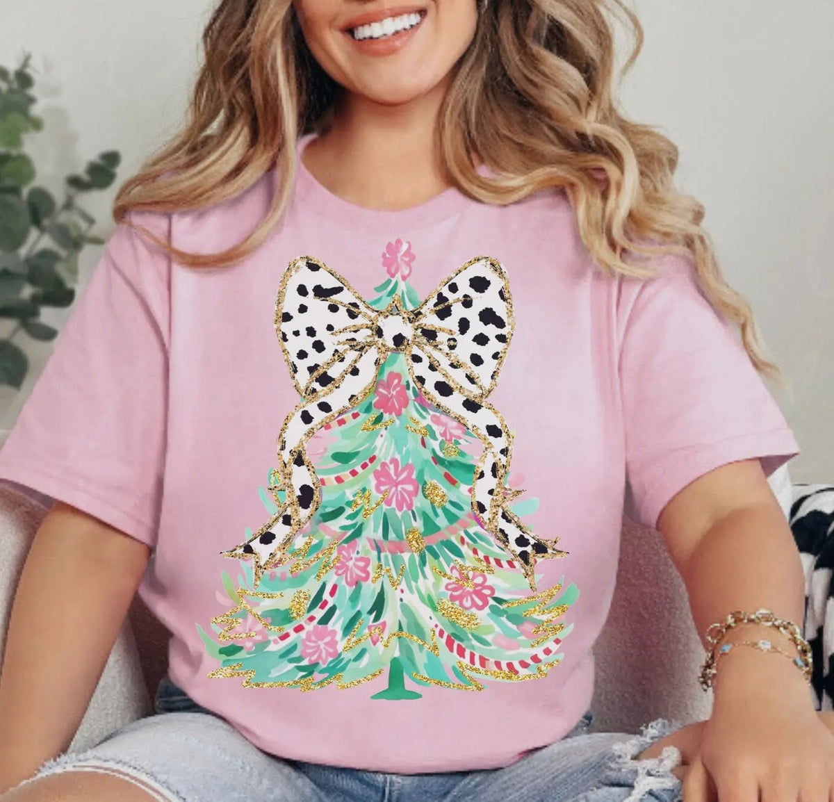 Christmas Tree Bow T-Shirt