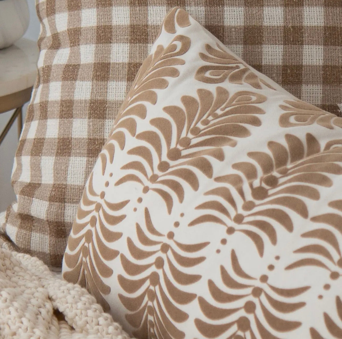 14x28 Damask Pillows