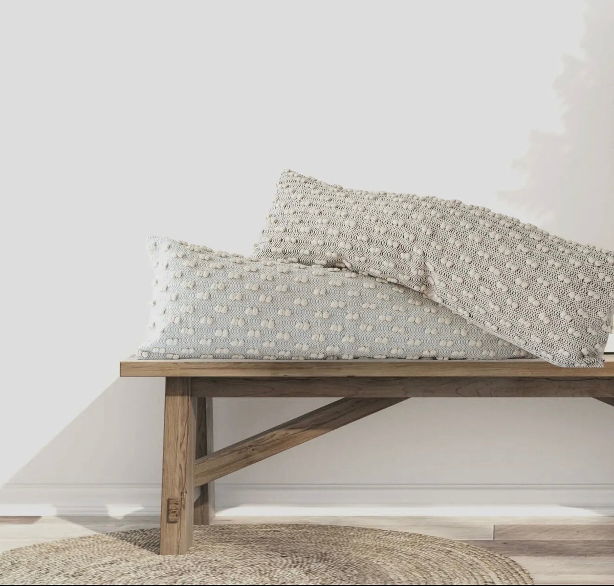 14x40 Pom Textured Pillows