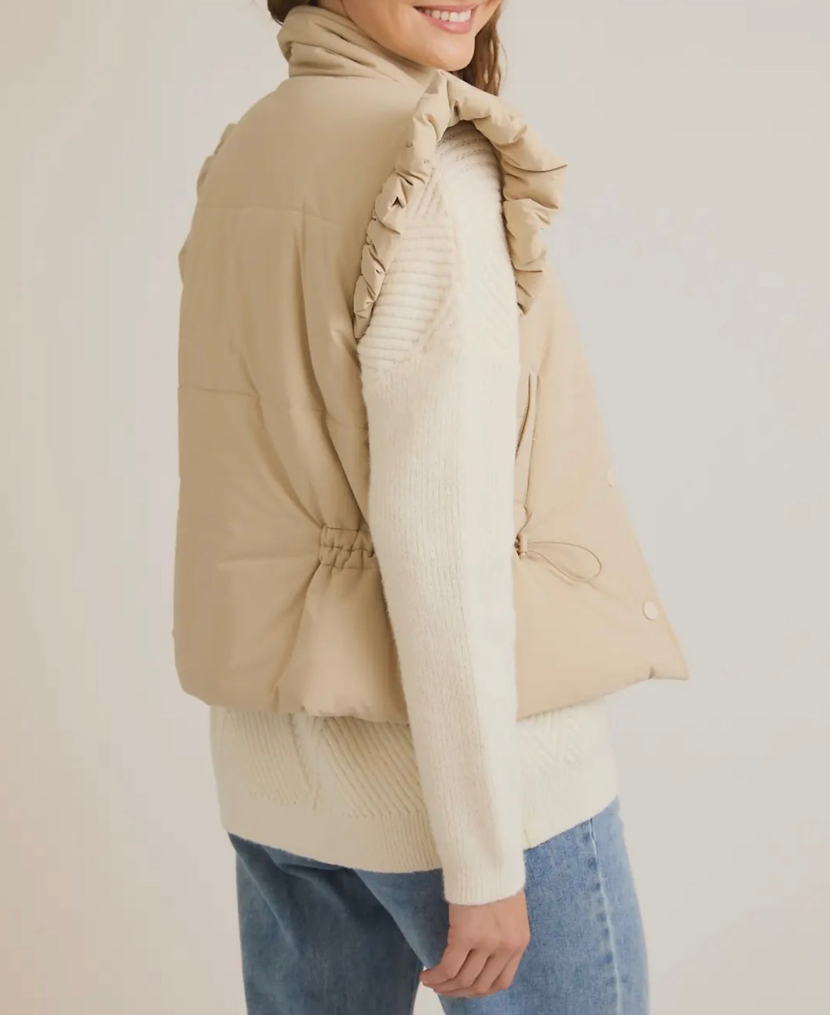 Eloise Ruffle Puff Vest